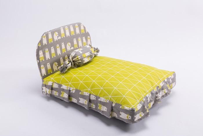 Dogs and Cats Boutique 9 Yellow / L Super Padded Dog Queen Bed