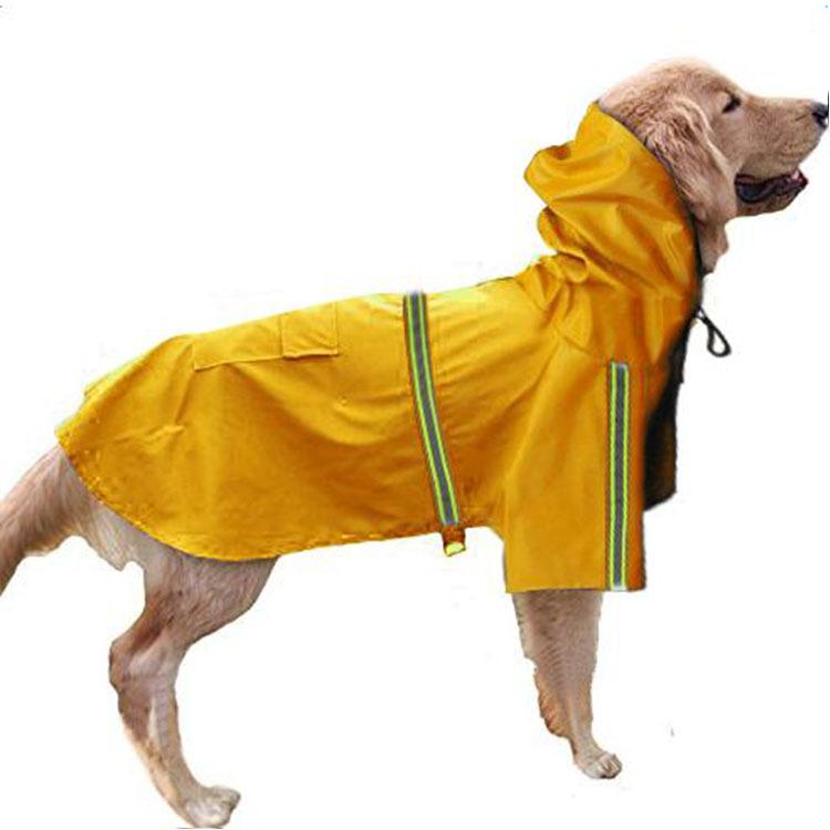 Dogs and Cats Store 1 Yellow / M Reflective Waterproof Dog Raincoat