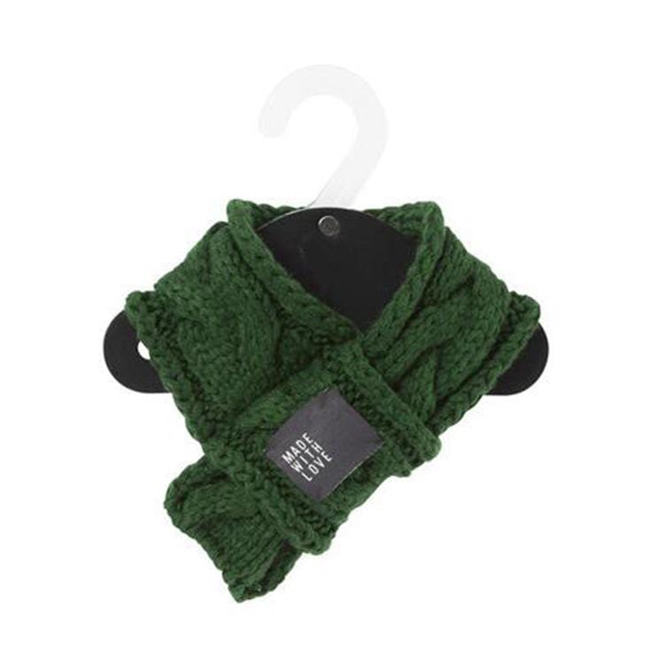 Dogs and Cats Store 8 green / L Knitted Pet Scarf