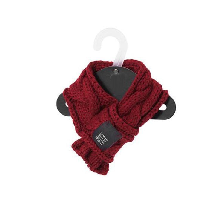 Dogs and Cats Store 8 Red / L Knitted Pet Scarf